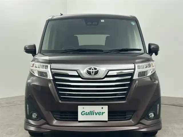 トヨタ ルーミー カスタムG 岡山県 2020(令2)年 6万km プラムブラウンパールクリスタルシャイン 純正SDナビ/（CD/DVD/BT/フルセグTV）/バックカメラ/両側パワースライドドア/コーナーセンサー/LEDヘッドライト/オートライト/前席シートヒーター/純正14インチアルミホイール/TVキャンセラー/ETC/ISOFIX/後席サンシェイド/ステアリングスイッチ/チルトステアリング/シートリフター/シートバックテーブル/ウインカーミラー/ドアバイザー