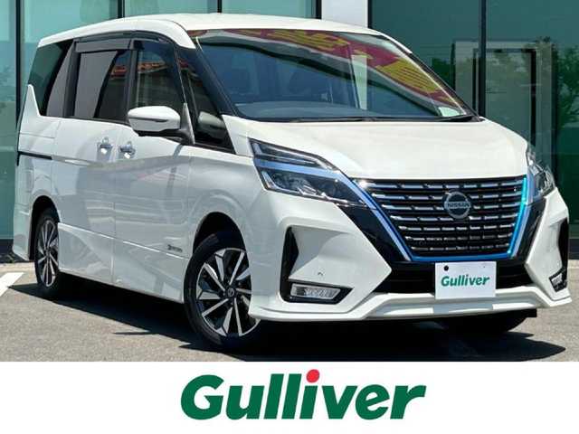 日産 セレナ e－パワー ハイウェイスター V 和歌山県 2020(令2)年 5.5万km ブリリアントホワイトパール 純正ナビ/フリップダウンモニター/アラウンドビューモニター/フルセグTV/（BT/CD/DVD)/エマージェンシーブレーキ/プロパイロット/パーキングアシスト/コーナーセンサー/ブラインドスポットモニター/横滑り防止装置/両側パワースライドドア/ハンズフリーオートスライドドア/純正フロアマット/純正アルミホイール/LEDヘッドライト/オートライト