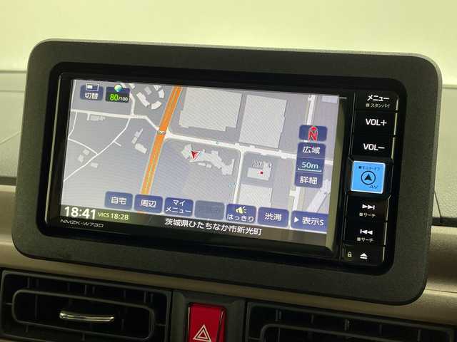 ダイハツ ムーヴ キャンバス セオリー G 茨城県 2022(令4)年 1.9万km グレーマイカM 純正7インチナビ/CD/DVD/フルセグTV/Bluetooth/両側パワースライドドア/スマートアシスト/衝突軽減システム/車線逸脱防止/横滑り防止/クリアランスソナー/先行者発進告知/標識認識機能/純正ドライブレコーダー/ETC/電磁パーキング/純正フロアマット/純正ドアバイザー/スマートキー/スペアキー/USB入力端子