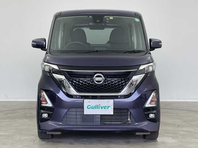 日産 ルークス HWS Gターボ プロパイロットED 新潟県 2020(令2)年 6.2万km アメジストパープル 純正SDナビ（型式：MM320D-L）/・AM/FM/CD/DVD/Bluetooth/フルセグ/バックモニター/アラウンドビューモニター/プロパイロット/衝突被害軽減システム/インテリジェントクルーズコントロール/レーンキープアシスト/ETC/フロントドライブレコーダー/両側パワースライドドア/純正フロアマット/純正15インチAW夏タイヤ/純正LEDヘッドライト/オートライト/オートマチックハイビーム/LEDフォグランプ/ABS/横滑り防止機能/リアコーナーセンサー/リアサーキュレーター/オートブレーキホールド/ステアリングスイッチ