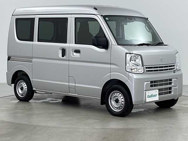 スズキ エブリイ PA リミテッド 道央・札幌 2024(令6)年 0.1万km シルキーシルバーメタリック ・4WD/・デュアルカメラブレーキサポート/・後退時ブレーキサポート/・誤発進抑制機能/・コーナーセンサー/・車線逸脱警報/・アイドリングストップ/・USBソケット/・オートライト/・ヘッドライトレベライザー/・リモコンキー/・スペアキーワンオーナー