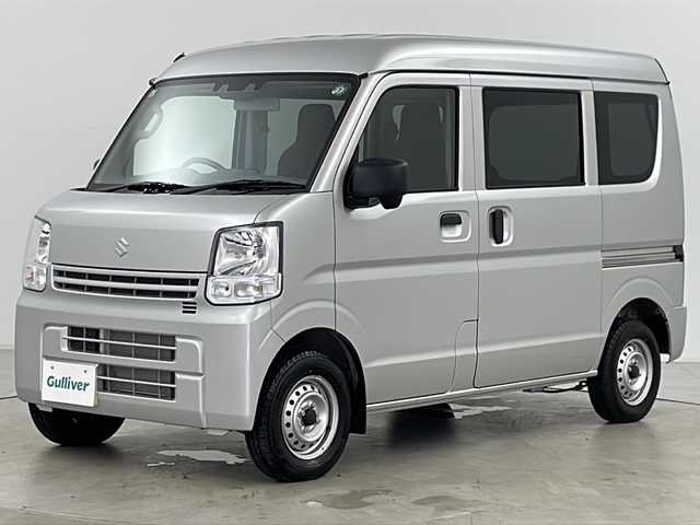 スズキ エブリイ PA リミテッド 道央・札幌 2024(令6)年 0.1万km シルキーシルバーメタリック ・4WD/・デュアルカメラブレーキサポート/・後退時ブレーキサポート/・誤発進抑制機能/・コーナーセンサー/・車線逸脱警報/・アイドリングストップ/・USBソケット/・オートライト/・ヘッドライトレベライザー/・リモコンキー/・スペアキーワンオーナー