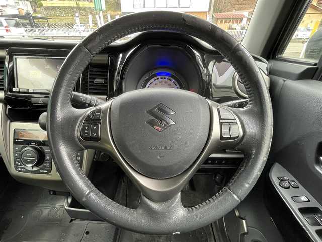 スズキ ハスラー Jスタイル Ⅱ ターボ 岐阜県 2016(平28)年 9.4万km クールカーキパールメタリック/ホワイト2トーンルーフ ワンオーナー/ターボ/ナビ/【Bluetooth．CD.DVD.AM/FM．TV】/ハーフレザーシート/シートヒーター/クルーズコントロール/レーンキープアシスト/衝突軽減ブレーキ/キセノンオートライト/フォグライト/横滑り防止装置/純正フロアマット/電動格納ドアミラー/ウィンカーミラー/ドアバイザー/保証書/取扱説明書/スペアキー