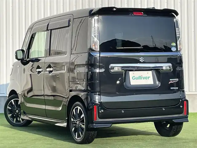 スズキ スペーシア カスタム HYBRID XS 香川県 2020(令2)年 2.3万km ブルーイッシュブラックパール3 スズキセーフティサポート/・全方位モニター用カメラ/・デュアルカメラブレーキサポート/・車線逸脱警報/・車線維持支援/・ヘッドアップディスプレイ/・LEDオートハイビーム/純正インチメモリナビ/→フルセグ/CD/DVD/Bluetooth/USB/AM/FM/両側パワースライドドア/ハーフレザーシート/運転席シートヒーター/スリムサーキュレーター/リヤクウォーターウインドーシェード/シートバックテーブル/純正15インチアルミ/純正フロアマット/革巻きステアリング/ステアリングリモコン/クリアランスソナー/アイドリングストップ/ビルトインETC/プッシュスタート/スマートキー