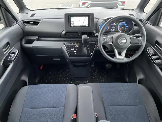 日産 ルークス ハイウェイスター Gターボ 兵庫県 2021(令3)年 6.6万km ホワイトパール 7インチナビ/ワンセグ/アラウンドビューモニター/セーフティー・シールドスイッチ/ハンズフリースライドドア/前後クリアランスソナー/ターボ車/革巻きステアリング/フォグランプ/LEDヘッドライト/純正フロアマット/純正アルミホイール