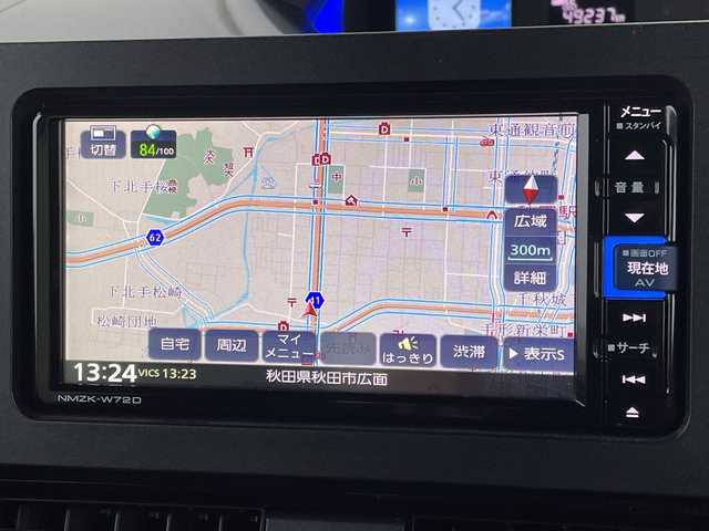 ダイハツ タント カスタム RS 秋田県 2022(令4)年 5万km ブラックマイカメタリック ・純正ナビ/・フルセグTV/・Bluetooth/・バックカメラ/・両側パワースライドドア/・衝突軽減システム/・前席シートヒーター/・ハーフレザーシート/・ターボ/・オートライト/・純正フロアマット