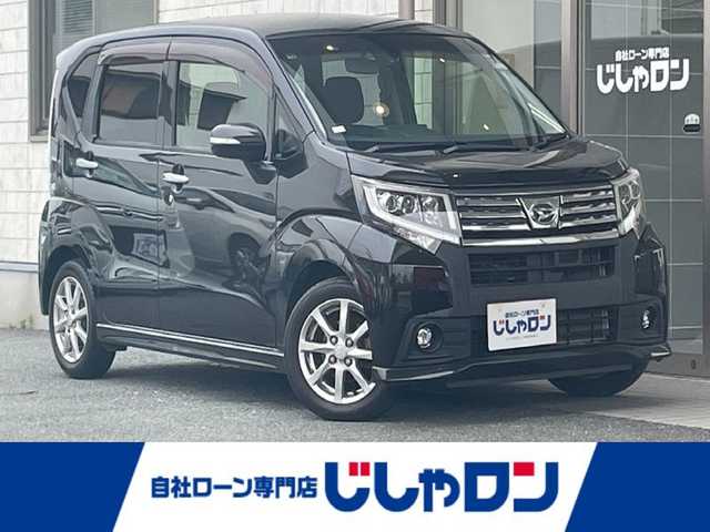 ダイハツ ムーヴ カスタム X SA 愛知県 2015(平27)年 5万km ブラックマイカメタリック (株)IDOMが運営する【じしゃロン豊川店】の自社ローン専用車両になります。こちらは現金またはオートローンご利用時の価格です。自社ローンご希望の方は別途その旨お申付け下さい/社外メモリーナビ/　・フルセグTV/CD/DVD/BT/HDMI/バックカメラ/ETC/ドライブレコーダー/スマートアシスト/ecoIDLE/スマートキー/純正14インチAW/LEDヘッドライト/フォグランプ/横滑り防止装置/ドアバイザー/純正フロアマット/保証書/取扱説明書/スペアキー×1