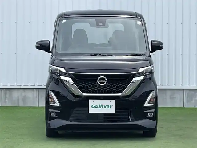 日産 ルークス HWS X プロパイロットED 香川県 2021(令3)年 2.8万km ブラック 登録時走行距離：27587km/ディーラー純正9型ナビ/　BT MSV　フルセグTV/全方位カメラ/両側パワースライドドア/エマージェンシーブレーキ/レーンキープアシスト/レーダークルーズコントロール/クリアランスソナー/横滑り防止装置/アイドリングストップ/LEDヘッドライト/オートライト/フォグランプ/オートホールド機能付き電子パーキングブレーキ/ETC/純正フロアマット/ドアバイザー/プッシュスタート/スマートキー/スペアキー