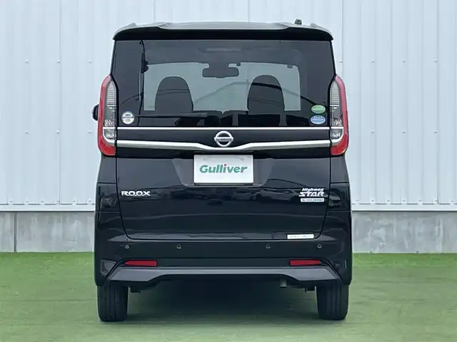 日産 ルークス HWS X プロパイロットED 香川県 2021(令3)年 2.8万km ブラック 登録時走行距離：27587km/ディーラー純正9型ナビ/　BT MSV　フルセグTV/全方位カメラ/両側パワースライドドア/エマージェンシーブレーキ/レーンキープアシスト/レーダークルーズコントロール/クリアランスソナー/横滑り防止装置/アイドリングストップ/LEDヘッドライト/オートライト/フォグランプ/オートホールド機能付き電子パーキングブレーキ/ETC/純正フロアマット/ドアバイザー/プッシュスタート/スマートキー/スペアキー