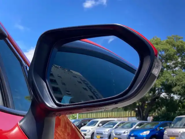 トヨタ カローラ スポーツ ハイブリッドG Z 静岡県 2018(平30)年 8.1万km スカーレットメタリック Toyota Safety Sense/純正9インチナビ(NSZT-Y66T)/　AM FM CD DVD Bluetooth SDREC/バックモニター/LEDオートヘッドランプ/レーダークルーズコントロール/ドライブモードセレクト/社外18インチアルミホイール/スマートキー2本/アイドリングストップ/パーキングアシスト/フルセグTV/ビルトインETC/前方ドライブレコーダー