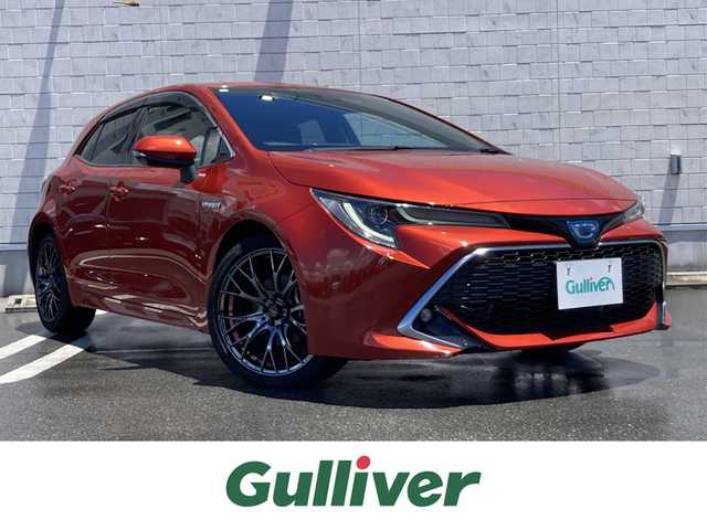 トヨタ カローラ スポーツ ハイブリッドG Z 静岡県 2018(平30)年 8.1万km スカーレットメタリック Toyota Safety Sense/純正9インチナビ(NSZT-Y66T)/　AM FM CD DVD Bluetooth SDREC/バックモニター/LEDオートヘッドランプ/レーダークルーズコントロール/ドライブモードセレクト/社外18インチアルミホイール/スマートキー2本/アイドリングストップ/パーキングアシスト/フルセグTV/ビルトインETC/前方ドライブレコーダー