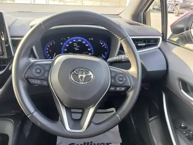 トヨタ カローラ スポーツ ハイブリッドG Z 静岡県 2018(平30)年 8万km スカーレットメタリック 純正9型ナビ/　(Bluetooth/CD/DVD)/フルセグTV/バックモニター/ビルトインETC/ドライブレコーダー/レーダークルーズコントロール/セーフティセンス/・プリクラッシュセーフティシステム/・レーントレーシングアシスト/・オートマチックハイビーム/・ロードサインアシスト/LEDヘッドランプ/本革巻きステアリング/前席スポーツシート/WedsSPORT18インチアルミホイール/スマートエントリー/スタートシステム/禁煙車