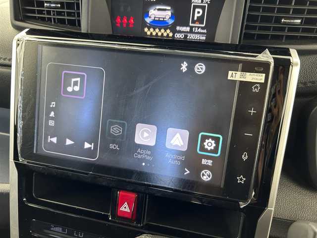 トヨタ ルーミー カスタムG 愛知県 2022(令4)年 2.2万km パールホワイトⅢ 純正9インチディスプレイオーディオ/全方位カメラ/フルセグTV/Bluetooth/Apple CarPlay/Android　Auto/スマートアシスト/衝突被害軽減システム/クルーズコントロール/レーンキープアシスト/コーナーセンサー/横滑り防止装置/オートライト/オートマチックハイビーム/LEDヘッドライト/LEDフォグランプ/両側パワースライドドア/シートヒーター/ETC/純正AW/純正フロアマット/プッシュスタート/スマートキー/スペアキー