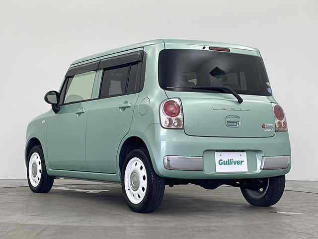 スズキ ラパン ショコラ G 秋田県 2014(平26)年 4.5万km フォレストアクアメタリック 4WD/社外オーディオ　/革巻きステアリング　/運転席シートヒーター　/アイドリングストップ　/オートライト　/キセノンヘッドライト　/電動格納ミラー　/プッシュスタート　/スマートキー　/社外フロアマット　/サイドバイザー/パワーステアリング/パワーウィンドウ