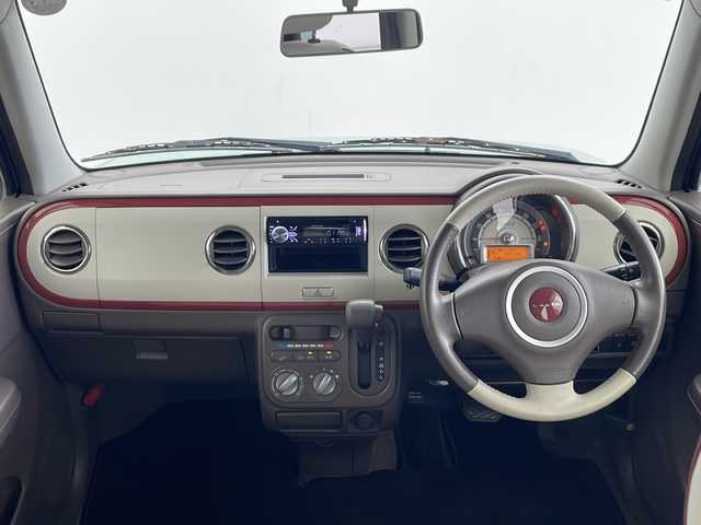 スズキ ラパン ショコラ G 秋田県 2014(平26)年 4.5万km フォレストアクアメタリック 4WD/社外オーディオ　/革巻きステアリング　/運転席シートヒーター　/アイドリングストップ　/オートライト　/キセノンヘッドライト　/電動格納ミラー　/プッシュスタート　/スマートキー　/社外フロアマット　/サイドバイザー/パワーステアリング/パワーウィンドウ