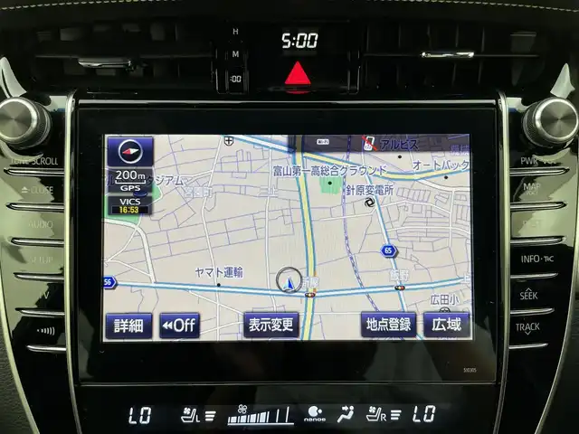 トヨタ ハリアー ハイブリッド プレミアム メタル&レザーP 富山県 2019(令1)年 3.7万km ホワイトパールクリスタルシャイン 純正ナビ（AM/FM/DVD/BT/フルセグ）/バックカメラ/ドライブレコーダー/ETC/レザーシート/D/N席パワーシート/D席メモリシート/シートヒーター/シートベンチレーション/衝突被害軽減システム/レーダークルーズコントロール/レーンキープアシスト/横滑り防止装置/オートホールド付電子パーキング/純正アルミホイール/純正フロアマット/オートLEDライト/フォグライト/ウッドコンビステアリング/ステアリングスイッチ/スマートキー/スペアキー/カードキー