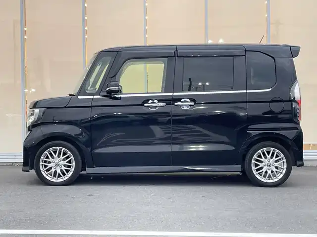 ホンダ Ｎ ＢＯＸ カスタム L ターボ 神奈川県 2021(令3)年 7.5万km クリスタルブラックパール 純正SDナビ 　Bluetooth/CD/DVD/iPod/両側パワースライドドア /バックカメラ　/追従走行付きクルーズコントロール　/コーナーセンサー　/前席シートヒーター　/ビルトインETC パドルシフト　/純正アルミホイール　/純正フロアマット　