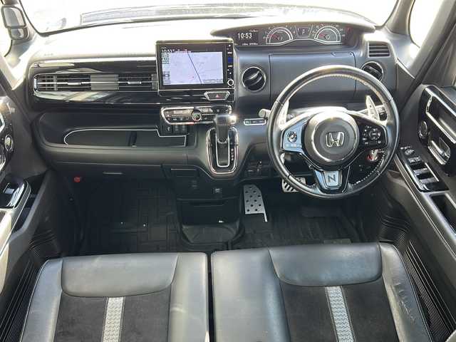 ホンダ Ｎ ＢＯＸ カスタム L ターボ 山形県 2021(令3)年 7.5万km クリスタルブラックパール 純正SDナビ 　Bluetooth/CD/DVD/iPod/両側パワースライドドア /バックカメラ　/追従走行付きクルーズコントロール　/コーナーセンサー　/前席シートヒーター　/ビルトインETC パドルシフト　/純正アルミホイール　/純正フロアマット　
