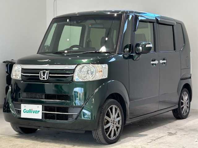 ホンダ Ｎ ＢＯＸ G ターボ SSパッケージ 宮城県 2016(平28)年 4.4万km ブリティッシュグリーンP ターボ/シティブレーキアクティブシステム/クルーズコントロール/純正ナビ（地図SD無いため確認できず）/・バックカメラ/・CD/DVD/・ETC/・ドライブレコーダー/パドルシフト/ベンチシート/・シートヒーター（運転席/助手席）/・チップアップシート/LEDヘッドライト/・オートライト/純正フロアマット/社外アルミホイール