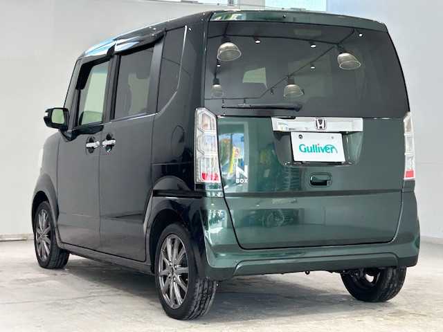 ホンダ Ｎ ＢＯＸ G ターボ SSパッケージ 宮城県 2016(平28)年 4.4万km ブリティッシュグリーンP ターボ/シティブレーキアクティブシステム/クルーズコントロール/純正ナビ（地図SD無いため確認できず）/・バックカメラ/・CD/DVD/・ETC/・ドライブレコーダー/パドルシフト/ベンチシート/・シートヒーター（運転席/助手席）/・チップアップシート/LEDヘッドライト/・オートライト/純正フロアマット/社外アルミホイール