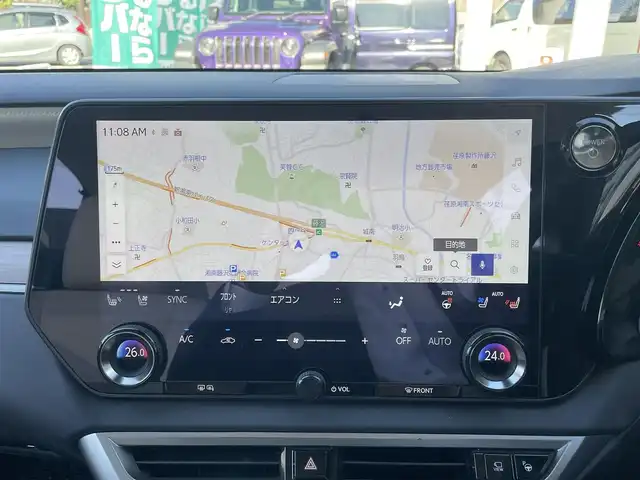 レクサス ＲＸ 350h バージョンL 神奈川県 2024(令6)年 1万km ソニッククォーツ ワンオーナー/純正コネクティッドナビ/　（Bluetooth・ミラキャス）/フルセグTV/パノラミックビューモニター/パノラマルーフ/セミアニリン本革シート/シートヒーター/エアシート/メーカーOP輻射ヒーター/Lexus Safety System＋/Lexus Teammate/クリアランスソナー/カラーヘッドアップディスプレイ/レーダークルーズコントロール/LEDヘッドライト/LEDフォグライト/パワーバックドア/ビルトインETC2.0/スマートキー×2/カードキー×1/保証書/取扱説明書