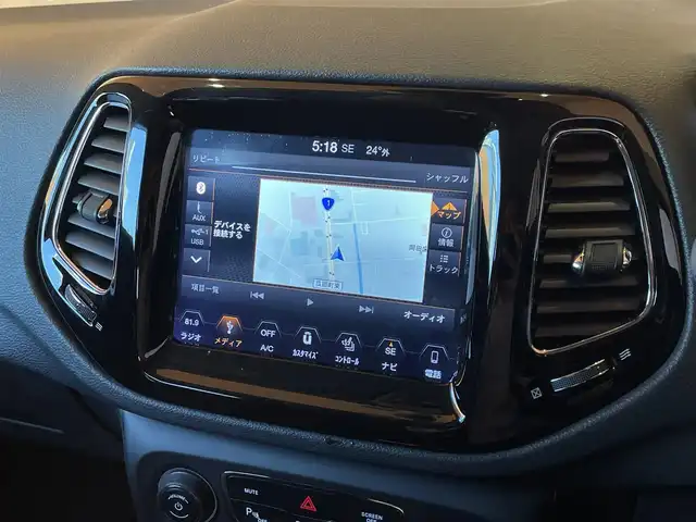 クライスラー・ジープ ジープ コンパス リミテッド 愛知県 2018(平30)年 2.6万km 白 黒革/beats/純正ナビ/Bluetooth/フルセグTV/USB/ACC/BSM/LKA/ETC/Bカメラ/HIDヘッドライト/パワーシート/シートヒーター/ヴォーカルホワイトパールコート