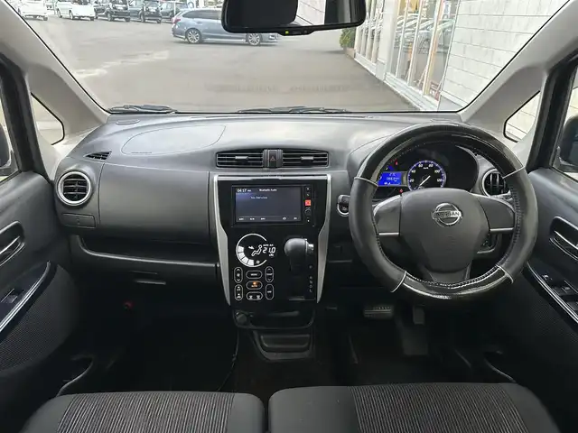 日産 デイズ ハイウェイスターG 道北・旭川 2017(平29)年 6.7万km ブラック (株)IDOMが運営する【じしゃロン旭川店】の自社ローン専用車両になります。こちらは現金またはオートローンご利用時の価格です。自社ローンご希望の方は別途その旨お申付け下さい/　/・社外ディスプレイオーディオ/・アラウンドビューモニター/・レーダーブレーキ/・運転席シートヒーター/・プッシュスタート/・スマートキー２個/・積込スタッドレス 155/65R14/・取扱説明書