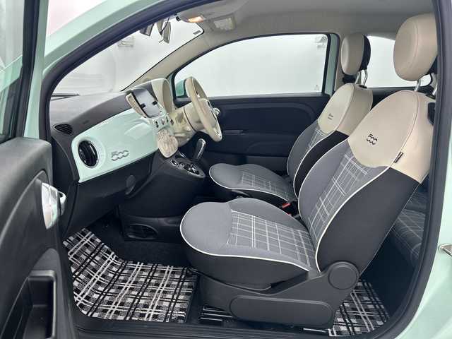 フィアット ５００ 1．2 カルト 愛知県 2021(令3)年 1.7万km LATTE MENTA ワンオーナー/ディスプレイオーディオ/bluetooth　/前後ドライブレコーダー　/ETC/右ハンドル/5速デュアロジックAT/開口部ボディ同色モール付無塗装ブロック調フロントバンパー/無塗装モール付リアバンパー/クロームシフトノブ/FIATエンボス入ブラックファブリックシート/取扱説明書/新車保証書/キーレス、スペアキー