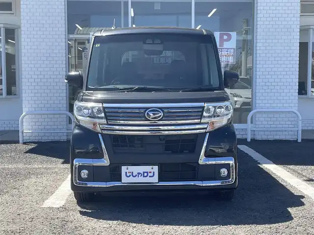 ダイハツ タント カスタム X トップED SA Ⅲ 徳島県 2018(平30)年 8万km ブラックマイカメタリック (株)IDOMが運営する【じしゃロン徳島店】の自社ローン専用車両になりますこちらは現金またはオートローンご利用時の価格です。/社外ナビゲーション　/全方位モニター　/ＥＴＣ　/ＬＥＤヘッドライト　/純正アルミホイール　/両側パワースライドドア　/両席シートヒーター　/オートハイビーム　/プッシュスタート　/スマートキー　/スペアキー