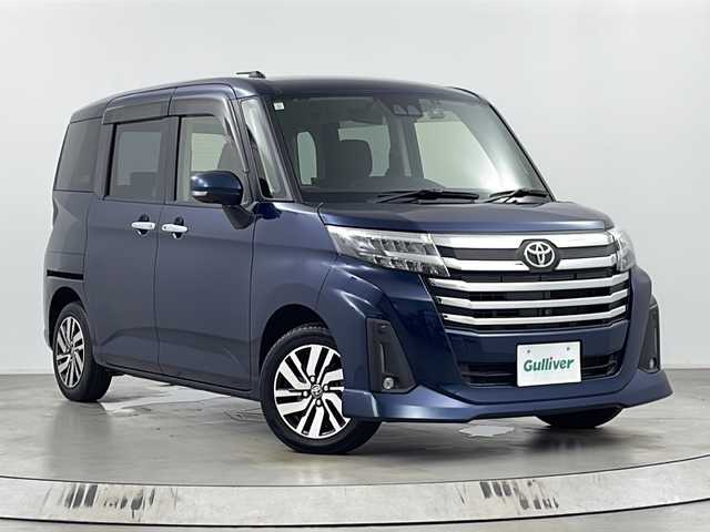 トヨタ ルーミー カスタムG 埼玉県 2021(令3)年 2.3万km レーザーブルークリスタルシャイン 純正９型ナビ　/全方位カメラ　/前後ドライブレコーダー　/衝突軽減システム　/ビルトインＥＴＣ　/レーダークルーズコントロール　/シートヒーター　/両側パワースライドドア　/前後コーナーセンサー　/レーンキープアシスト/純正アルミホイール/フロアマット/LEDヘッドライト