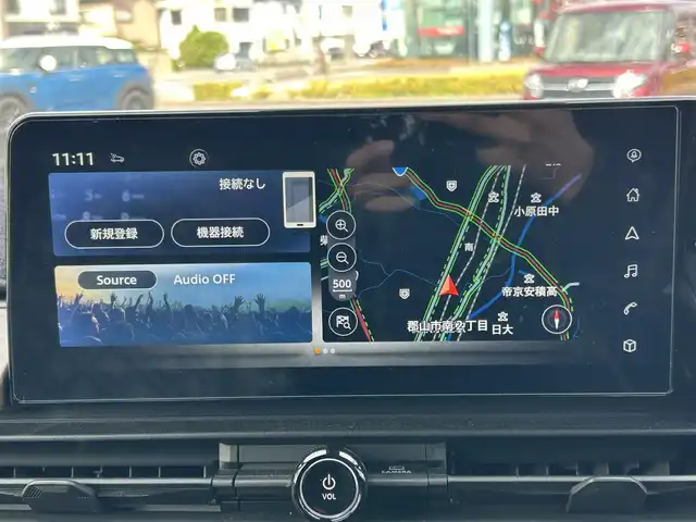 日産 セレナ e－パワー ハイウェイスター V 福島県 2024(令6)年 0.8万km プリズムホワイト 寒冷地仕様（ホット＋パッケージ）/プロパイロット/フロント純正エアロ/純正フリップダウンモニター/純正ナビゲーション/「AM/FM/DTV/BT/USB/AppleCarplay/HDMI」/アラウンドビューカメラ/バックカメラ/デジタルインナーミラー/ステアリングヒーター/シートヒーター/置くだけ充電/ビルトインETC2.0/社外18インチアルミホイール/社外レザー系シートカバー/社外フロアマット/プッシュスタート/電動パーキングブレーキ/取説・保証書・スペアキー1本有り