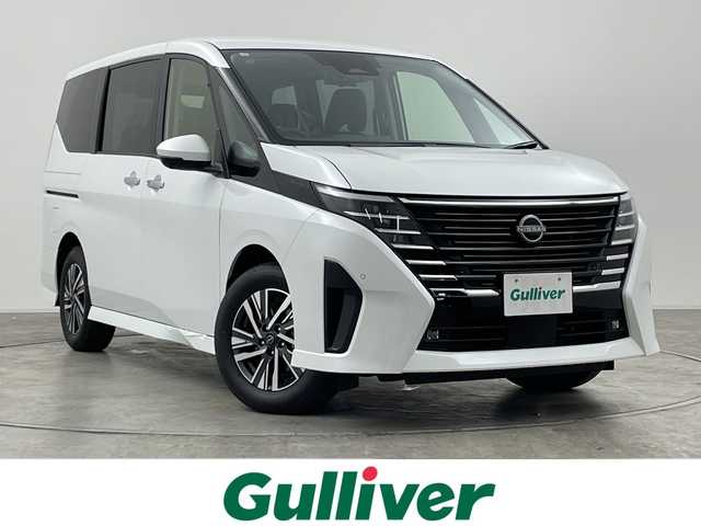 日産 セレナ e－パワー ハイウェイスター V 群馬県 2025(令7)年 0.1千km プリズムホワイト 登録済未使用車(登録時１１km)/＝＝＝＝＝＝＝/純正12.3インチナビ/・フルセグ/AM/FM/Bluetooth/Apple CarPlay/Android Auto/登録済未使用車　純正１２．３型ナビ　純正１１型後席モニター　両側電動スライドドア　プロパイロット　ワイヤレス充電　全周囲カメラ　デジタルインナーミラー　ＢＭＳ　レーンキープアシスト　ＥＴＣ　禁煙車