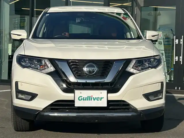 日産 エクストレイル 20Xi レザーエディション 愛媛県 2020(令2)年 7.6万km ブリリアントホワイトパール 純正9型ナビ(BT/フルセグTV)/全周囲カメラ/プロパイロット/インテリジェントルームミラー/アイドリングストップ/黒革温電動シート/純正ドライブレコーダー/クリアランスソナー/LEDヘッドライト/革巻きステアリング/電動パーキングブレーキ/AutoHold機能/現状サマー(純正AW)(225/60/R18)
