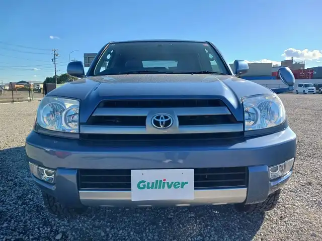 トヨタ ハイラックス サーフ SSR－G 岩手県 2004(平16)年 6.1万km グレイッシュブルーメタリック 4WD/純正MOPナビTV/バックカメラ/ETC/フロントフォグランプ/オートライト/オートエアコン/革巻きステアリング/荷室ダブルデッキ/トレイ/AC100Vコンセント/純正17インチアルミホイール/リモコンキー/イモビライザー/禁煙車