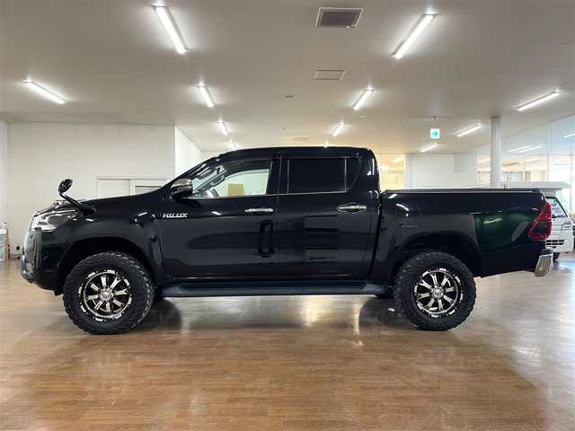 トヨタ ハイラックス Z 道央・札幌 2021(令3)年 4.2万km アティチュードブラックマイカ 4WD/ワンオーナー/寒冷地仕様/MKW製17インチAW/ジオランダーMTタイヤ/TRDマフラー/社外SDナビ/・フルセグTV/CD/DVD/BT/SD/USB/バックカメラ/トヨタセーフティセンス/・プリクラッシュセーフティ/・レーンディパーチャーアラート/・ロードサインアシスト/・先行車発進告知機能/横滑り防止装置/前後コーナーセンサー/純正エンジンスターター/レーダークルーズコントロール/純正フロアマット/純正ドアバイザー/ウインカーミラー/ステアリングリモコン/純正ベッドライナー/オートライト/LEDヘッドライト/前後フォグライト/ダウンヒルアシストコントロール/プッシュスタート/スマートキーx2/サイドステップ/新車時保証書/取扱説明書