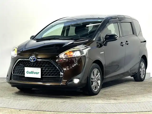 トヨタ シエンタ ハイブリッド G 大阪府 2018(平30)年 2.1万km ブラックマイカ/ヴィンテージブラウンパールクリスタルシャイン 純正ナビ(フルセグ/DVD再生/Bluetooth) 360カメラ ETC 両側パワースライドドア 衝突軽減 クルコン トヨタセーフティセンス オートライト スマートキー プッシュスタート