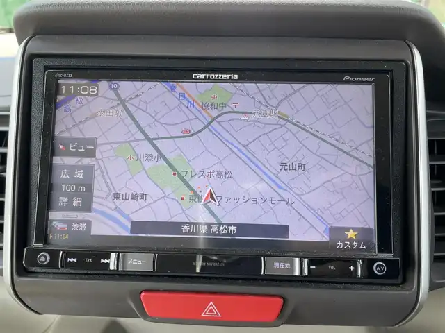 ホンダ Ｎ ＢＯＸ G Lパッケージ 香川県 2015(平27)年 5万km クッキークリーム 登録時走行距離：49142km/カロッツェリアナビ/　CD DVD ワンセグTV/バックカメラ/パワースライドドア/横滑り防止装置/レベライザヘッドライト/ISOFIX/ロールサンシェード/ステアリングスイッチ/プッシュスタート/スマートキー