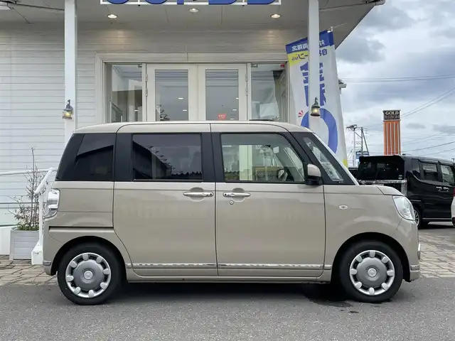 ダイハツ ムーヴ キャンバス G メイクアッフ SA Ⅱ 秋田県 2016(平28)年 13.2万km ナチュラルベージュマイカM (株)IDOMが運営する【じしゃロン秋田店】の自社ローン専用車両になります。こちらは現金またはオートローンご利用時の価格です。自社ローンご希望の方は別途その旨お申付け下さい///////////////////スマートアシスト2/衝突回避支援ブレーキ機能/衝突警報機能(対車両・対歩行者)/車線逸脱警報機能/誤発進抑制制御機能（前方・後方）/先行車発進お知らせ機能/CDオーディオ【CD/USB/AUX/iPod】/両側パワースライドドア/前後ドライブレコーダー/LEDヘッドライト/オートライト/スマートキー/スペアキー×1