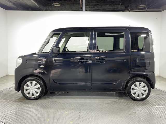 マツダ フレアワゴン ハイブリッド XS 広島県 2019(令1)年 2.5万km ブルーイッシュブラックパール3 禁煙車/ＫＥＮＷＯＯＤナビ/シートヒーター/両側パワースライドドア/前後ドライブレコーダー/コーナーセンサー/オートマチックハイビーム/ＥＴＣ/衝突軽減/レーンキープアシスト/踏み間違い防止/フルセグ/ＤＶＤ/純正14インチホイールキャップ(155/65/R14)/エアバッグ(運転席/助手席)