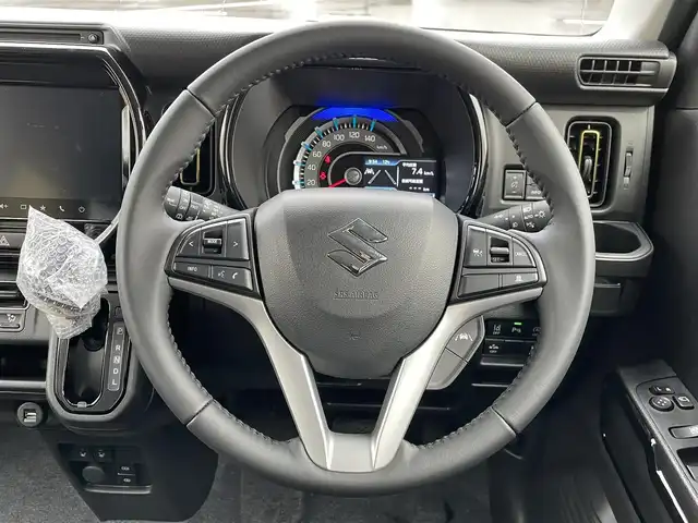 スズキ ハスラー HYBRID X 東京都 2025(令7)年 0.1千km オフブルーM 届出済未使用車/純正9型ナビ/フルセグTV/CD/DVD/全方位モニター/シートヒーター/アダプティブクルーズコントロール/デュアルカメラブレーキ/車線逸脱警報機能/パーキングソナー/純正アルミホイール