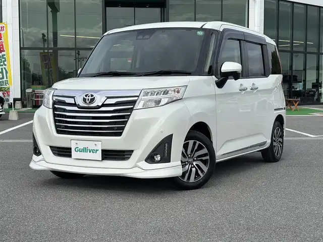 トヨタ ルーミー カスタムG 奈良県 2019(令1)年 2.9万km パールホワイトⅢ 純正ナビ（KSCN-W68）/（フルセグ／ＢＴ／ＣＤ／ＤＶＤ）/クルーズコントロール/バックカメラ/前後コーナーセンサー/プリクラッシュセーフティ/レーンキープ/両側パワースライドドア/フォグランプ/ＬＥＤヘッドライト/前方ドライブレコーダー（UP-K043）/純正14インチＡＷ