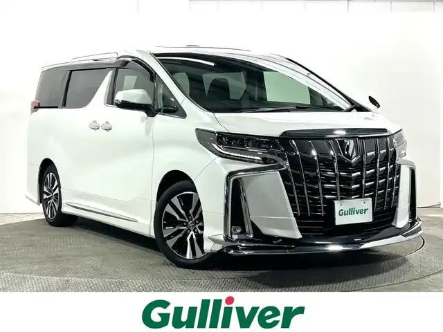 トヨタ アルファード S Cパッケージ 大阪府 2023(令5)年 2.7万km ホワイトパールクリスタルシャイン サンルーフ　黒革シート　モデリスタエアロ　三眼ＬＥＤ　純正ナビＴＶ　デジタルインナーミラー　電動リアゲート　パワーシート／ヒーター／エアコン　ＢＳＭ　衝突軽減　レーダーＣ　１００Ｖ電源