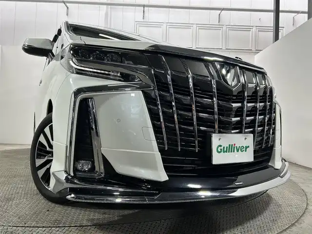 トヨタ アルファード S Cパッケージ 大阪府 2023(令5)年 2.7万km ホワイトパールクリスタルシャイン サンルーフ　黒革シート　モデリスタエアロ　三眼ＬＥＤ　純正ナビＴＶ　デジタルインナーミラー　電動リアゲート　パワーシート／ヒーター／エアコン　ＢＳＭ　衝突軽減　レーダーＣ　１００Ｖ電源