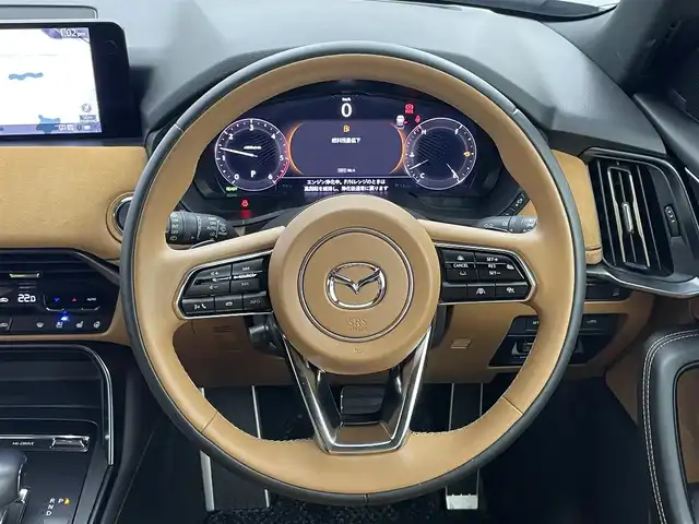 マツダ ＣＸ－６０ XD HV プレミアムスポーツ 岡山県 2023(令5)年 0.9万km ジェットブラックマイカ 純正１２．３インチナビ/（Bluetooth/フルセグTV/Carplay）/サンルーフ/ＢＯＳＥサウンド/茶革ハーフレザーシート/衝突軽減ブレーキシステム/レーダークルーズコントロール/アラウンドビューモニター/ビルトインＥＴＣ２．０/ブラインドスポットモニター/オートハイビーム/ＬＥＤヘッドライト/フォグランプ/純正ドライブレコーダー（前後）/シートヒータ（後席も）/エアシート/ステアリングヒーター/置くだけ充電/パドルシフト/ＵＳＢ接続/パワーバックドア/パーキングサポート/オートホールド/ヘッドアップディスプレイ/スマートキー×2