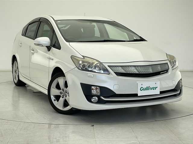 トヨタ プリウス S ツーリングセレクション 千葉県 2010(平22)年 5.9万km ホワイトパールクリスタルシャイン 純正ナビ/　CD/DVD/TV/オートライト/エアロ（S/R）/社外マフラー（GANADOR）/モデリスタフロントグリル/ビルトインETC/フォグランプ/電動格納ミラー/フロアマット/プッシュスタート/スマートキー