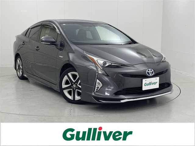 トヨタ プリウス S ツーリングセレクション 茨城県 2016(平28)年 5.7万km グレーメタリック 純正9型ナビ/バックカメラ/フルセグ/モデリスタエアロ/ETC/ドラレコ/シートヒーター/純正17インチAW/LEDヘッドライト/スマートキー