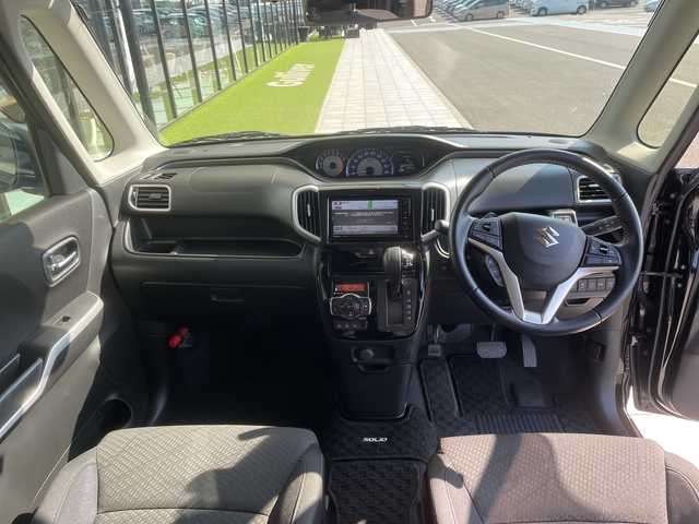 スズキ ソリオ バンディット HV MV 愛知県 2019(令1)年 6.4万km スーパーブラックパール スズキセーフティサポート/純正ナビ/全方位カメラ/両側パワースライドドア/クルーズコントロール/コーナーセンサー/純正アルミホイール/ＥＴＣ/LEDヘッドライト/パドルシフト/レーンキープアシスト/オートマチックハイビーム/ドライブレコーダー/衝突軽減システム/フルセグ/CD DVD/Bluetooth/ステアリングスイッチ/スマートキー/プッシュスタート