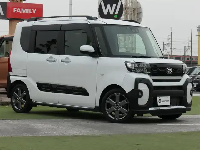 ダイハツ タント ファンクロスターボ 千葉県 2022(令4)年 4.5万km シャイニングホワイトパール スマートアシストIII/エコアイドル/両側パワースライドドア/前席シートヒーター/純正メモリーナビ/地デジTV/【DVD/CD再生機能　Bluetooth接続】/バックカメラ/ドライブレコーダー（前後撮影）/ステアリングスイッチ/ETC/LEDヘッドライト/LEDフォグライト/ドアバイザー/コーナーセンサー/純正15インチアルミホイル/サイド/カーテンエアバッグ/キーフリーシステム