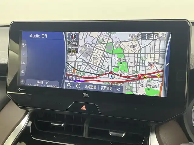 トヨタ ハリアー Z 福岡県 2021(令3)年 4.7万km ホワイトパールクリスタルシャイン モデリスタエアロ　/純正１２．３型ナビ／フルセグＴＶ　/バックカメラ　/ＪＢＬプレミアムサウンド　/デジタルルームミラー　/ビルトインETC２．０　/トヨタセーフティセンス　/レーダークルーズコントロール　/コーナーセンサー　/衝突軽減ブレーキ　/レーンキープ　/ブラインドスポットモニター　/アクセル踏み間違い防止　/ヘッドアップディスプレイ　/ハーフレザーシート　/パワーバックドア　/ＬＥＤヘッドライト　/純正１９インチアルミホイール