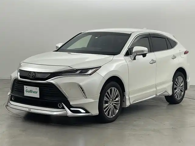 トヨタ ハリアー Z 福岡県 2021(令3)年 4.7万km ホワイトパールクリスタルシャイン モデリスタエアロ　/純正１２．３型ナビ／フルセグＴＶ　/バックカメラ　/ＪＢＬプレミアムサウンド　/デジタルルームミラー　/ビルトインETC２．０　/トヨタセーフティセンス　/レーダークルーズコントロール　/コーナーセンサー　/衝突軽減ブレーキ　/レーンキープ　/ブラインドスポットモニター　/アクセル踏み間違い防止　/ヘッドアップディスプレイ　/ハーフレザーシート　/パワーバックドア　/ＬＥＤヘッドライト　/純正１９インチアルミホイール